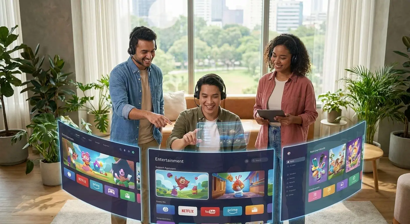Player-first support environment with user at the centre