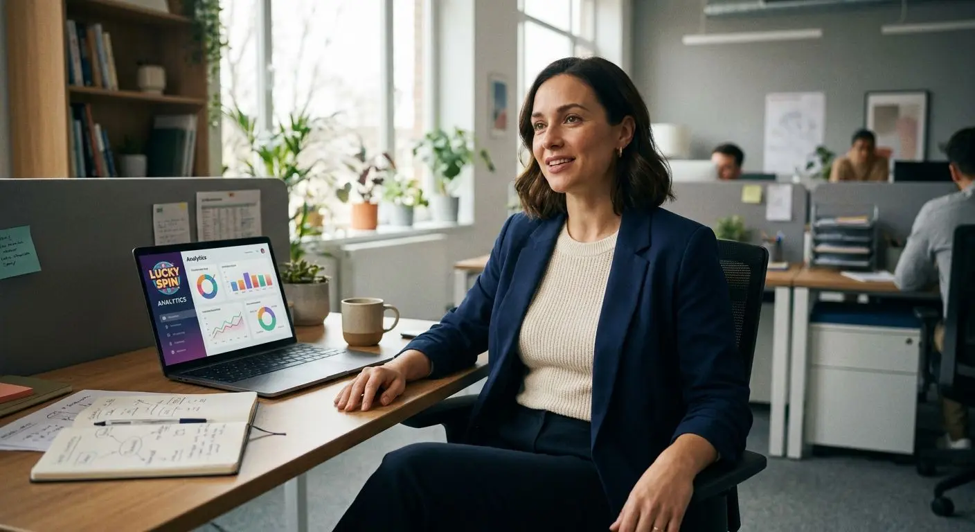 Fictional expert in a professional workspace