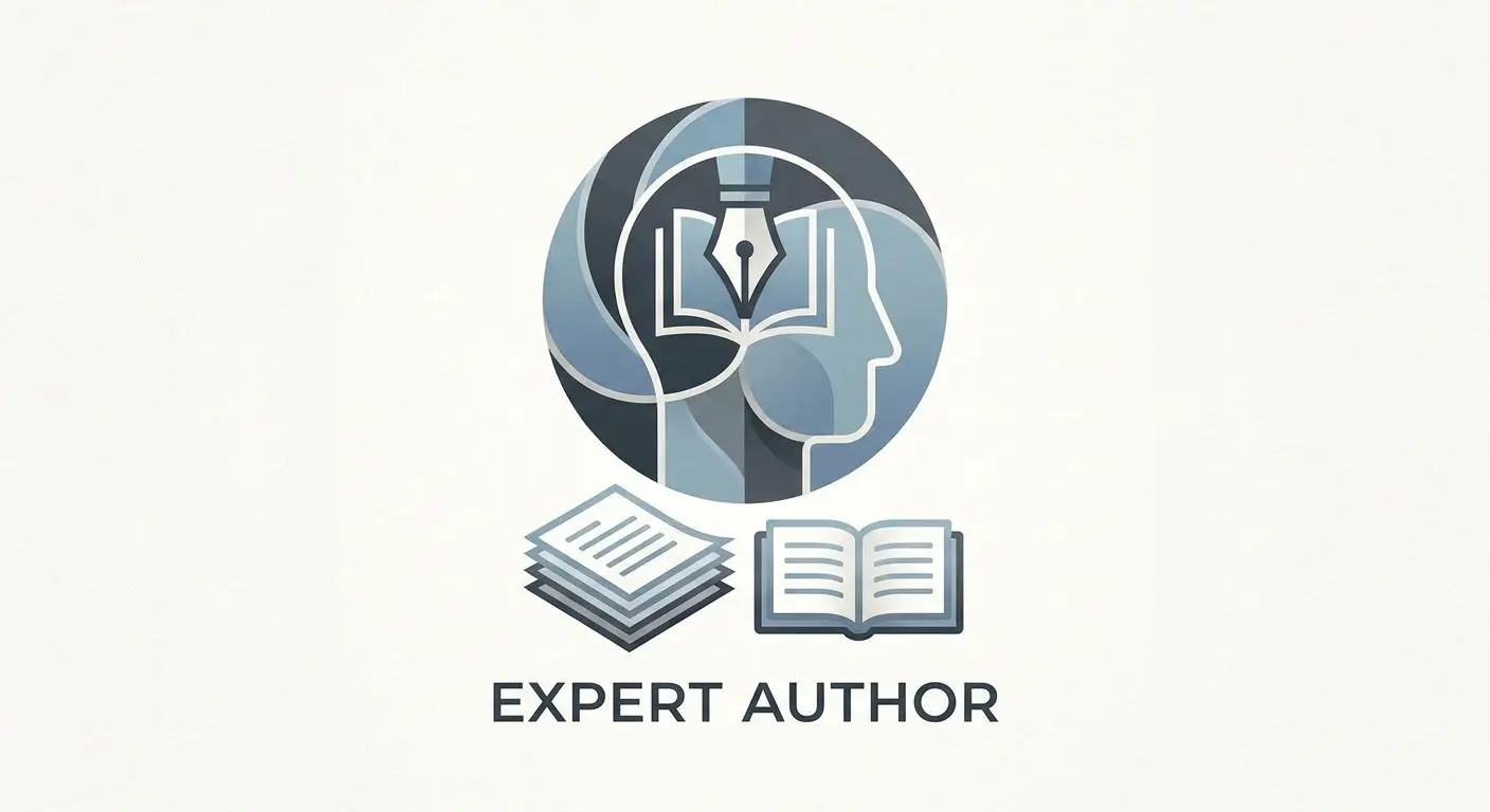 Abstract author and expert icon for editorial profile section