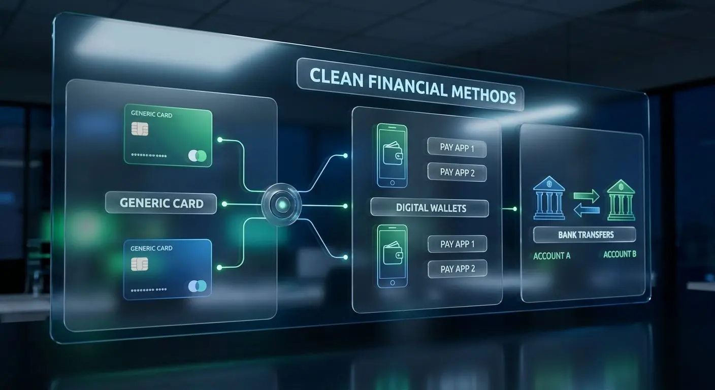 Icons for cards, e-wallets and bank transfer withdrawal methods
